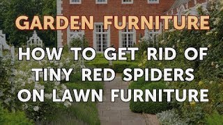 How to Get Rid of Tiny Red Spiders on Lawn Furniture