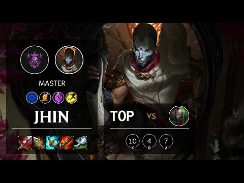 Jhin Top vs Singed - EUW Master Patch 10.7