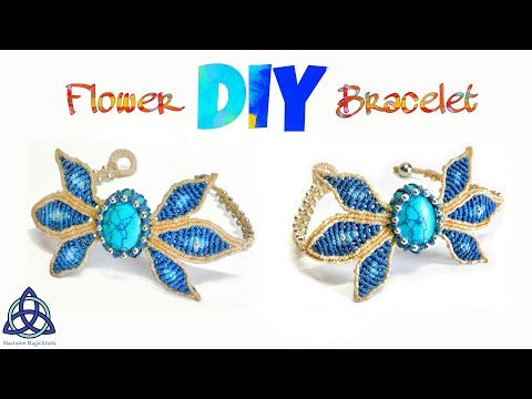 Macrame Bracelet with Beads Tutorial Easy Jewelry Making