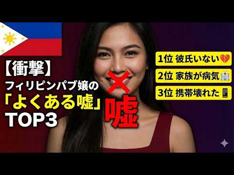 フィリピンパブ嬢がよくつく嘘 TOP3 YouTubeサムネイル