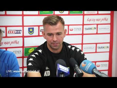02.09.2023 Konferencja prasowa po meczu Siarka Tarnobrzeg - Garbarnia Kraków (III liga, gr.4)