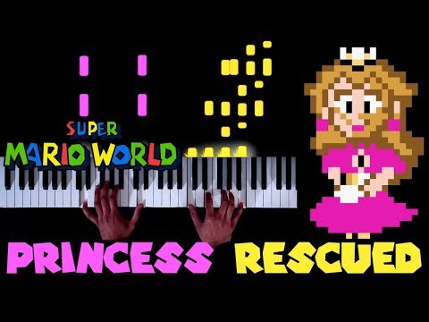 Super Mario World - Princess Peach is Rescued - Piano|Synthesia Video