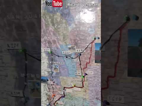 Recorrido que vamos hacer en esta 3⁰ etapa de la Ruta 40 con la motos clásicas #ruta40 #viajero #nsu