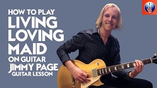 How to Play Living Loving Maid on Guitar - Jimmy Page Guitar Lesson
