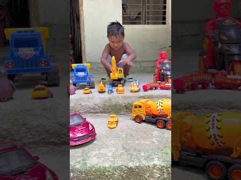 jcb pushing yellow beku kren car crash 💥😱#toys #jcb #jcbtractor