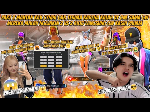 PART 2 CYNDA'S EX-SISTER DIDN'T ACCEPT LOSING BY ONE TO ME, HE INSTEAD OF A 2 VS 2 REMATCH!!