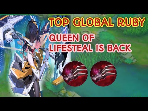 TOP GLOBAL RUBY | RUBY BEST BUILD 2023 | QUEEN OF LIFESTEAL IS BACK !