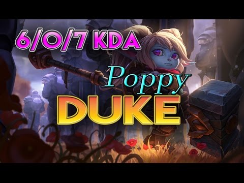 SKT T1 Duke - Poppy Top vs Nautilus - Full Game