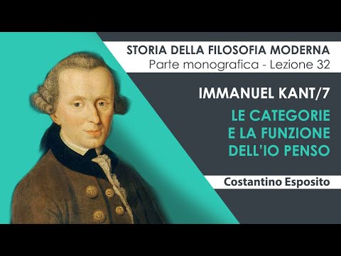 Lezione 32 - I. Kant/7. Critica della ragion pura. Logica trascendentale: Deduzione trascendentale