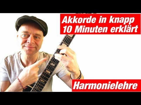 So findest du alle Akkorde in der Dur-Tonleiter Musiktheorie Gitarre Harmonielehre für Gitarre