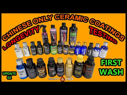 28 WAY CHINESE COATINGS LONGEVITY TEST  - UPDATE 02 - FIRST WASH - MORE FAILURES ALREADY!!!!