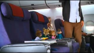 Alvin superstar imbarco nell'aereo