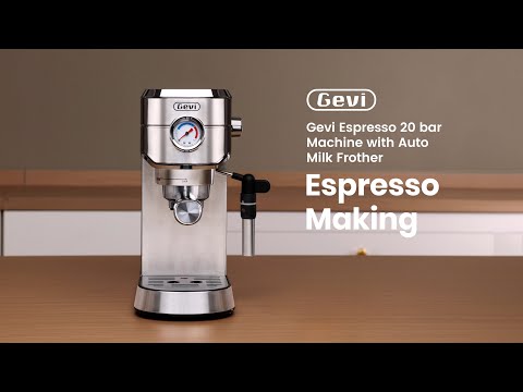 How to Make your Frist Espresso with Gevi 20 Bar Coffee Machine GECME418EA-U