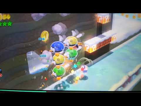 Super mario 3D world Snowball park 3-1  speed run