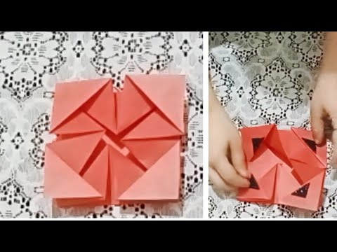 Napkin Fold Card / POP-UP Card #craftideas @hafsaartworld411