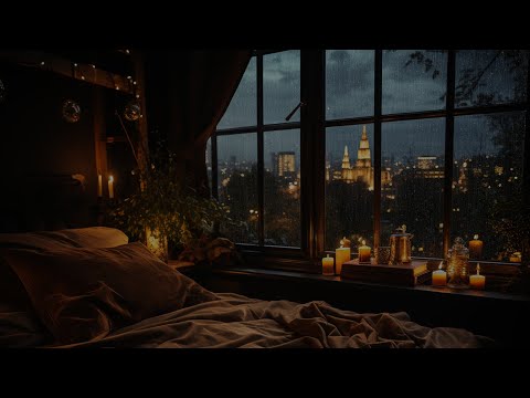 Regengeräusche zum Schlafen – Überwinden Sie Stress und schlafen Sie sofort mit Regen am Fenster