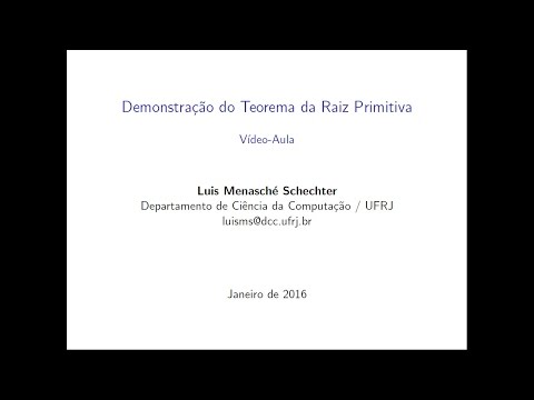 Demonstração do Teorema da Raiz Primitiva