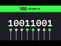 Binary Explained In 01100100 Seconds