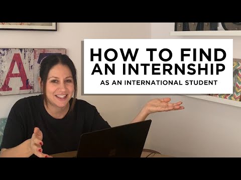 How to Find an Internship as an International Student - YouTube