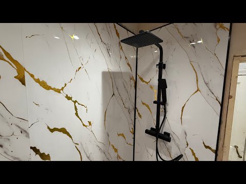 I installed these cool shower panels - London Extension Build