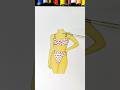 Stylish Bikini Girl Drawing ️ Fashion Illustration Shorts Art Trending