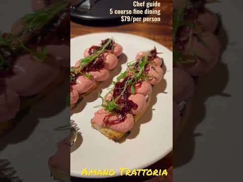 Amano Trattoria | restaurante italiano moderno | jantares finos | CAD $ 79 por pessoa para um curso de 5 refeições