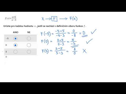Definiční obory funkcí: řešené příklady | Vlastnosti funkcí | Funkce | Matematika | Khan Academy