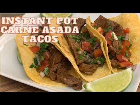 INSTANT POT CARNE ASADA TACOS
