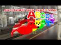 ABC Colorful Train Animals Song 2 ABC Colors Animals Train For Babies