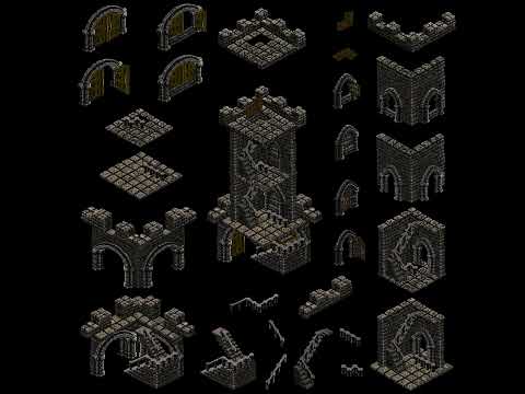 CASTLE KING TOWER GAME ASSETS #gaming #castle #sprites #isometric