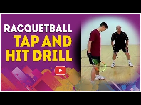 Beginning Racquetball - Tap and Hit Drill - Coach Jim Winterton