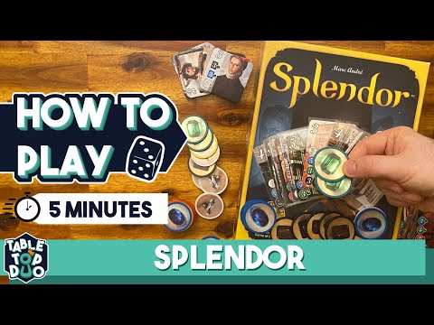 How to Play Splendor Board Game in 5 Minutes (Splendor Gameplay)