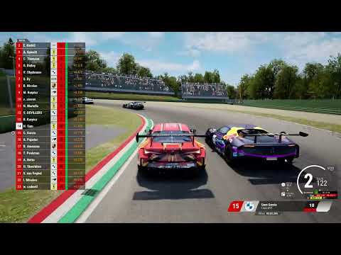 Collision with Cano Garcia lap 2 turn 7