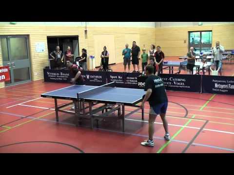 Showkampf TTV Auggen Thomas Keinath gegen Maikel Sauer