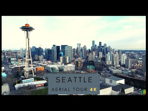 SEATTLE  - 4K AERIAL DRONE TOUR