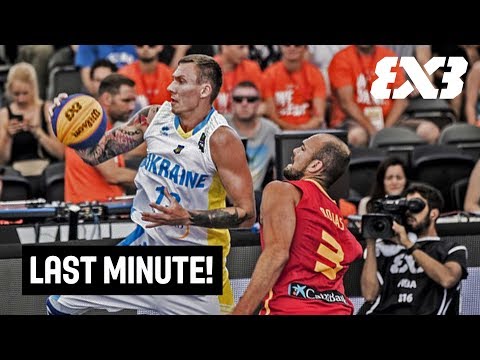 TISSOT Last Minute! - Ukraine gegen Spanien - Verlängerung nach dem Buzzer Beater - FIBA 3x3 Euro...