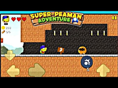 Super Peaman Adventure Gameplay (Android-ios) Part - 1