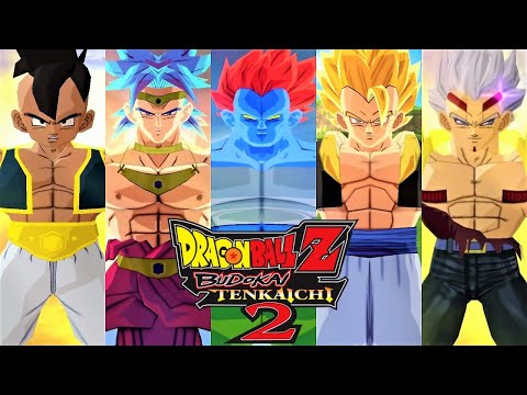 Dragon Ball Z Budokai Tenkaichi 2 - All Transformations & Fusions (4K 60FPS)