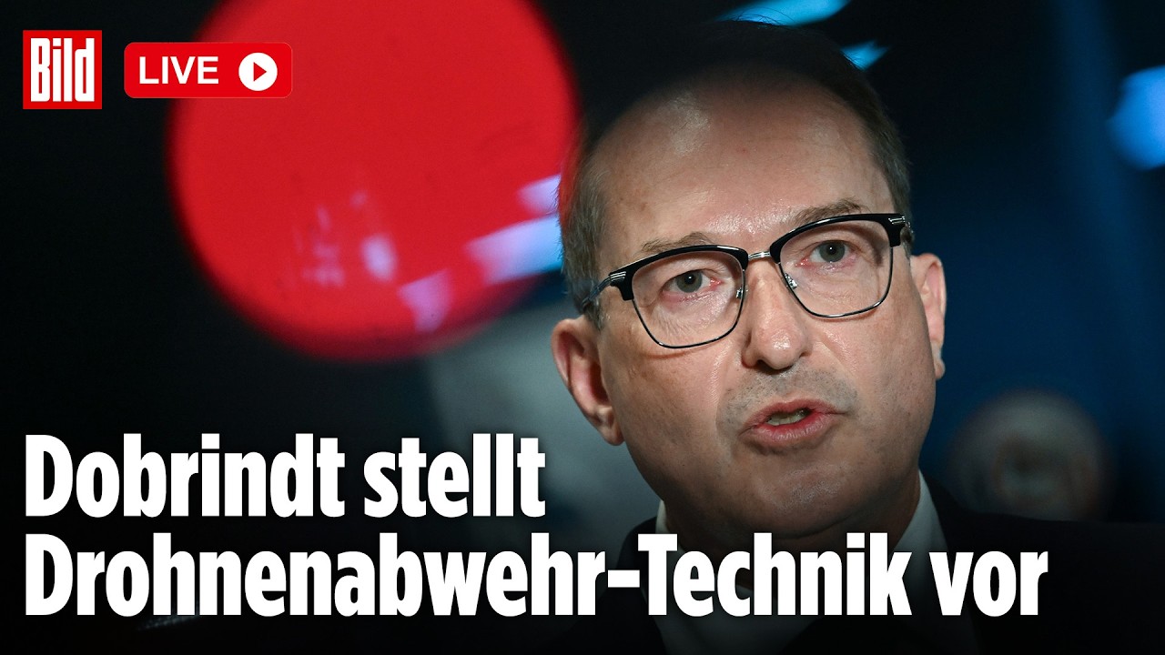 🔴 Dobrindt stellt nach Vorfall in Leipzig neue Drohnenabwehr-Technik vor | BILD LIVE