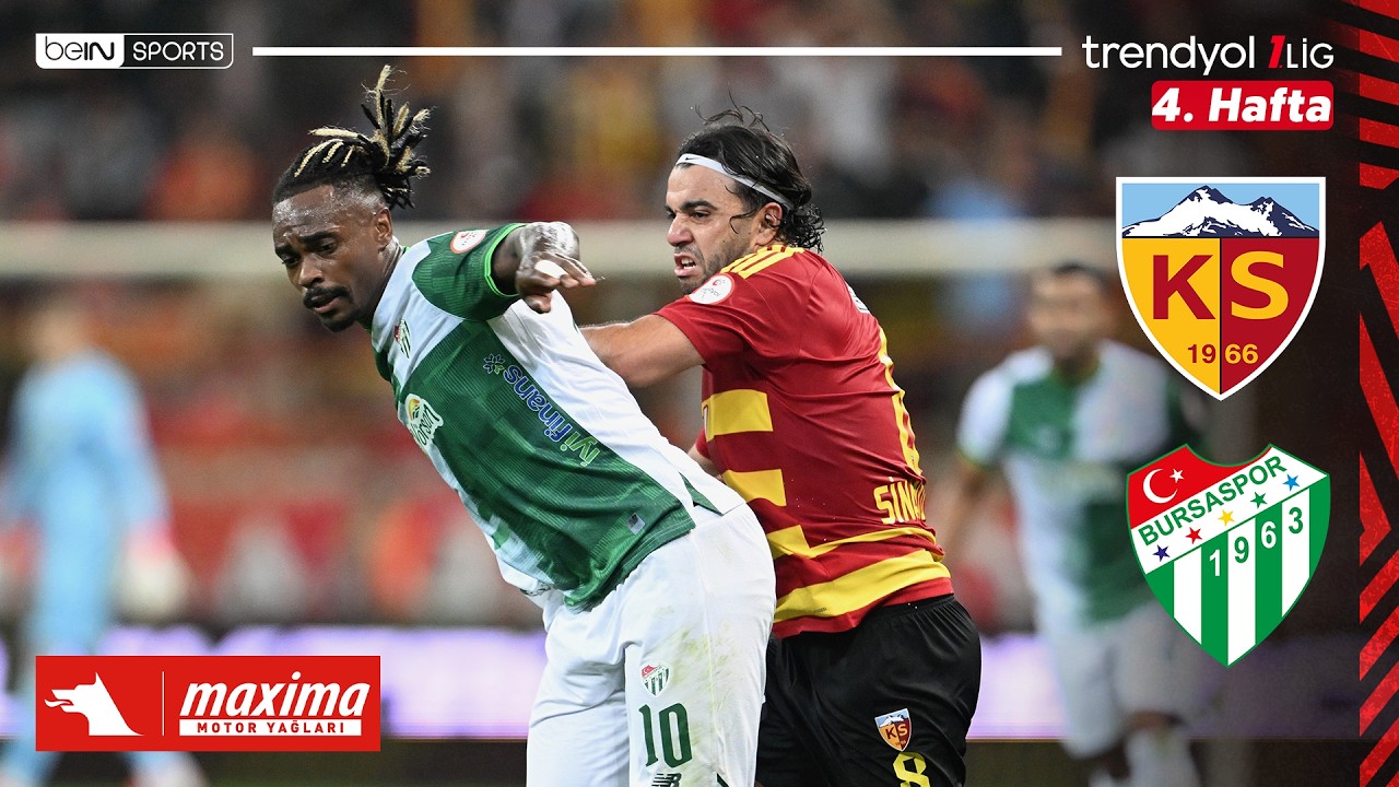 Kayserispor vs. Bursaspor | Match HIGHLIGHTS Week 4 | Trendyol 1. Lig - 2026/27