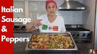 Italian Sausage and Peppers - Cooking with Italian MaMa #italian #cooking #howto #ItalianMama