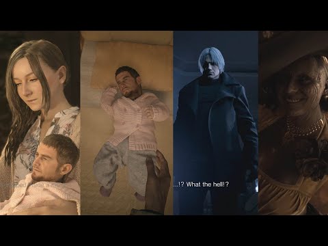 Resident Evil Village Chris Baby, Dante Kills Mia (Redfield Lineage Continues) & Mrs X