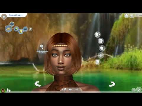 the sims 4 custom content download brown hair female Gamila Morales by Bonita100 Cas Video Preview