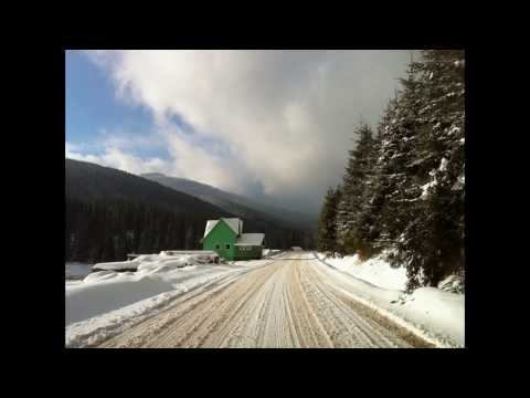 Romania - winter roads and scenery