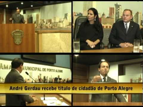 05.06.10 - Opinião Livre - André Gerdau recebe título de cidadão de Porto Alegre - Parte 1/ 1