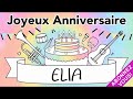 NOUVEAU Joyeux Anniversaire Elia Guitare Jazz Manouche Elya Elyah