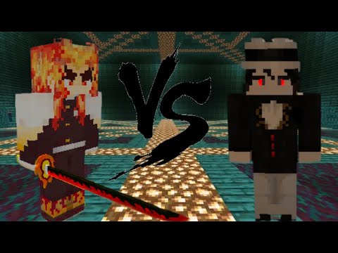 Rengoku vs Muzan In Minecraft Demon Slayer Mod