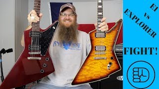 Video thumbnail for Schecter E1 vs Gibson Explorer by RNA MUSIC