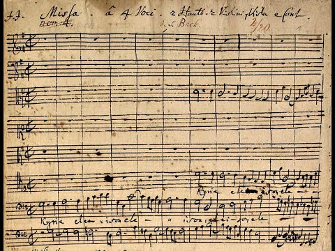J.S Bach - Mass in G Major. BWV 236 {Autograph score}