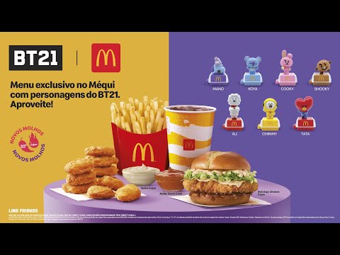 O BT21 chegou no Méqui 💜